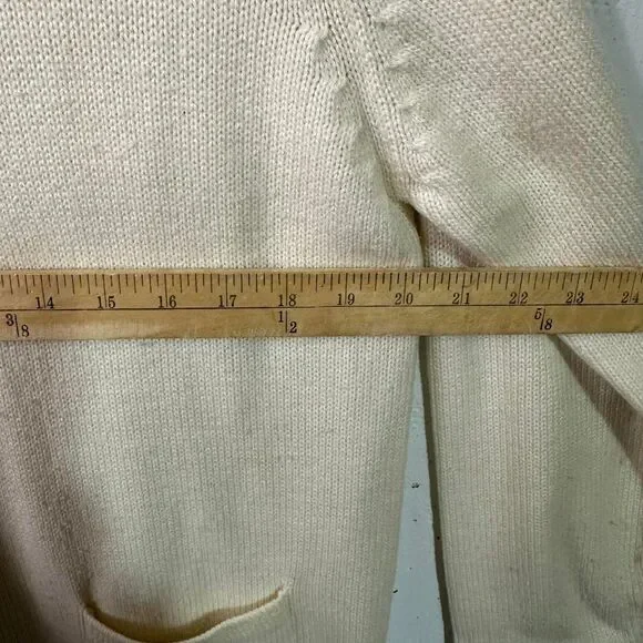 Cream Cardigan with Gold Buttons - Picture 5 of 6